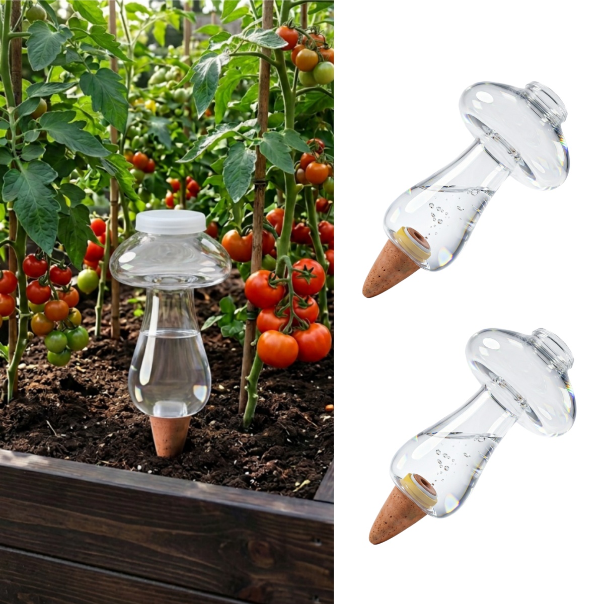 Self Watering Planter - 300ml Selbstbewässernde Kugeln für Zimmerpflanzen, Kunststoff-Wasserkugeln,