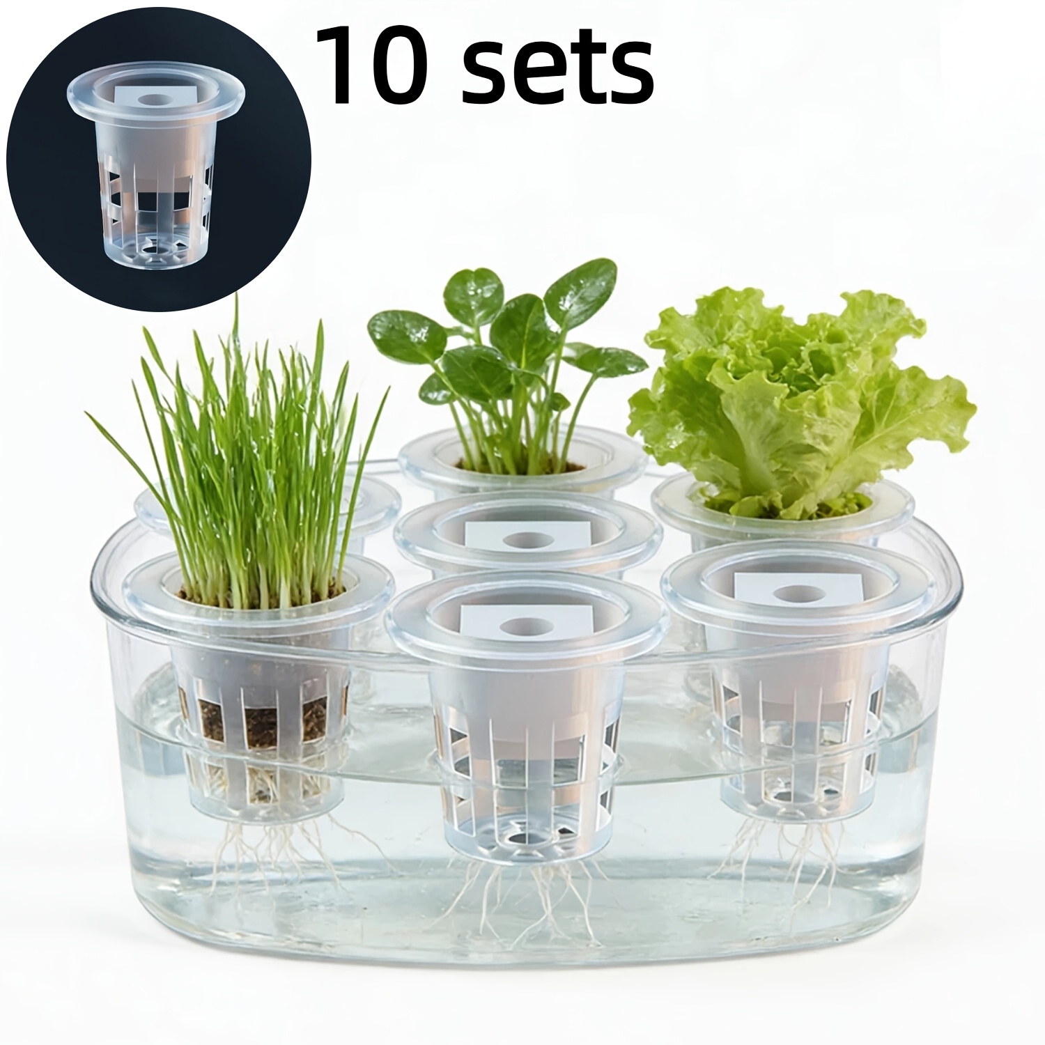 Seed Starter Tray - 10-teiliges Hydroponik-Set für Setzlinge (Enthält 10