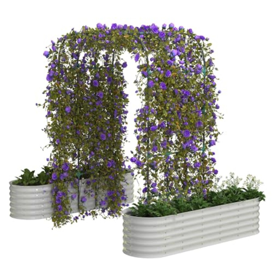 Vertical Planter - 96 cm Hohes Verzinktes Hochbeet mit