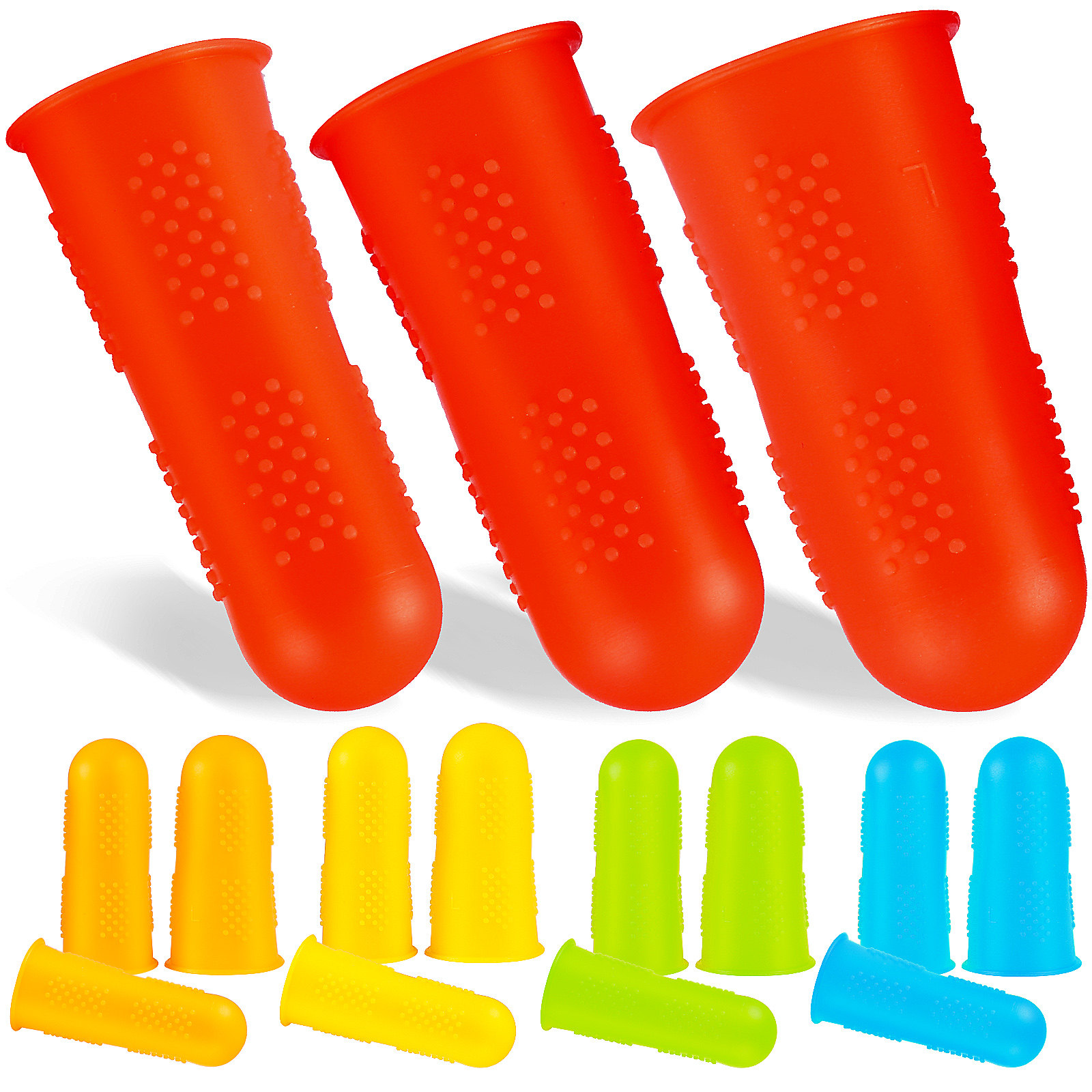 Garden Gloves - 15 Stück Fingerprotektoren, weiche, elastische Silikonüberzieher