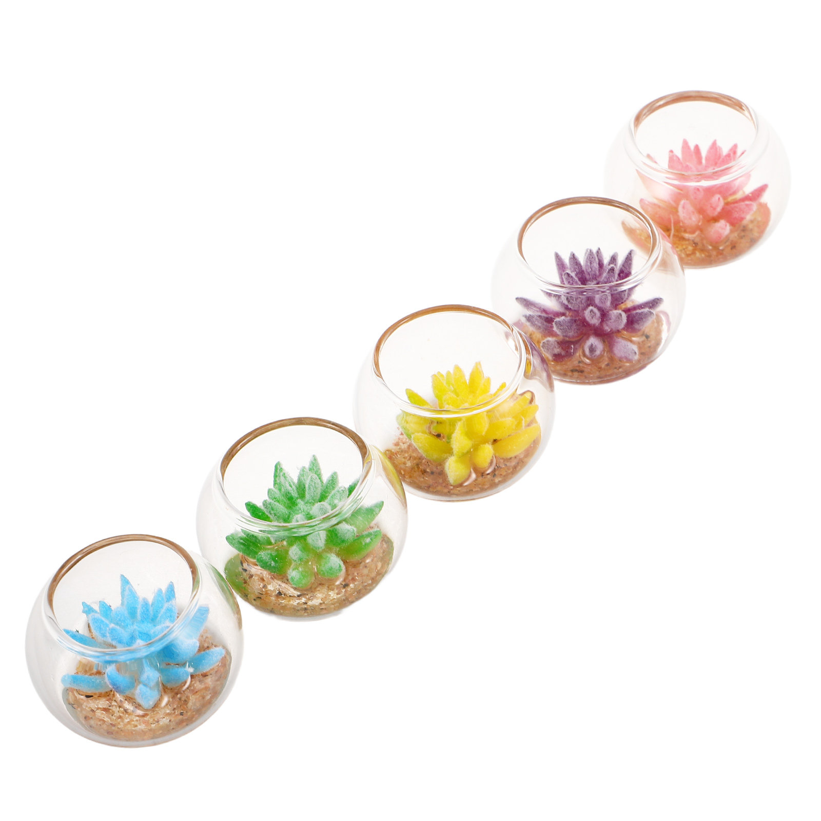 Miniatur-Glas-Pflanzgefäße, 5  – Plant Pot Bewertung und Preis
