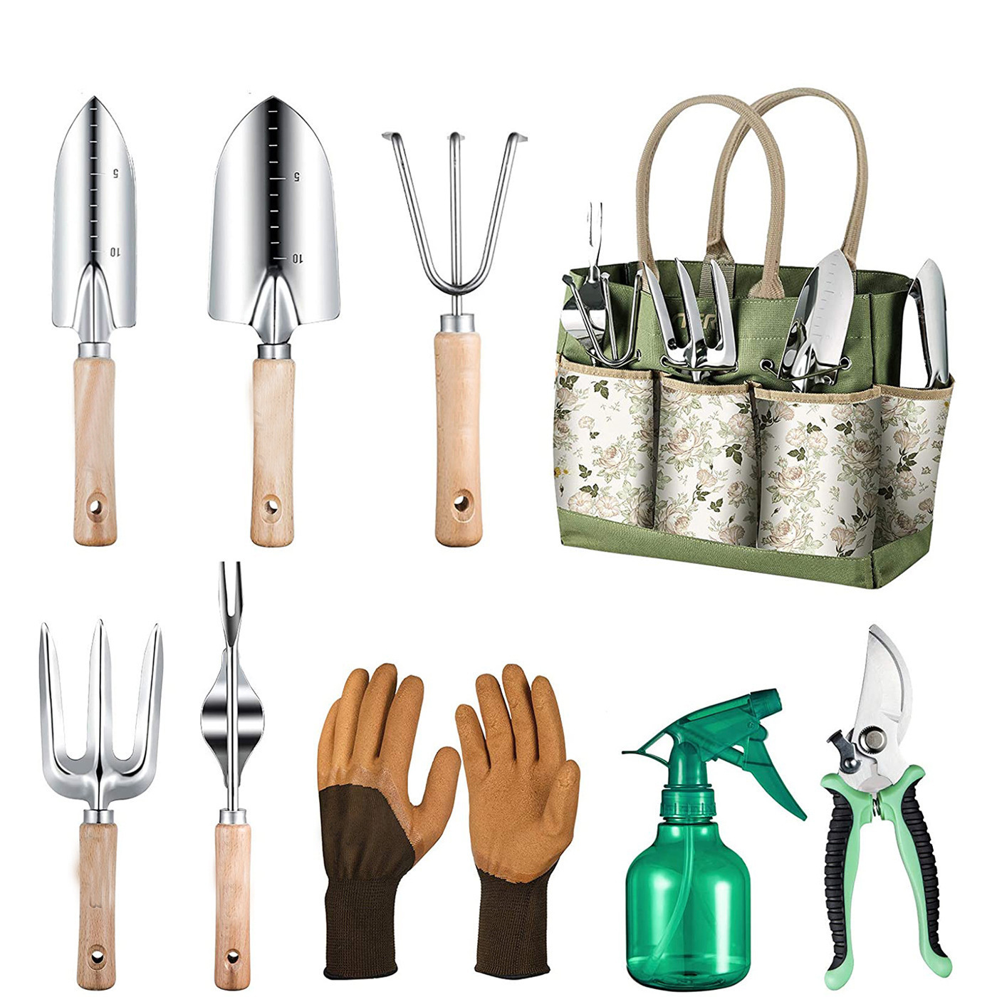 9-teiliges Gartengeräte-Set mi – Garden Gloves Bewertung und Preis