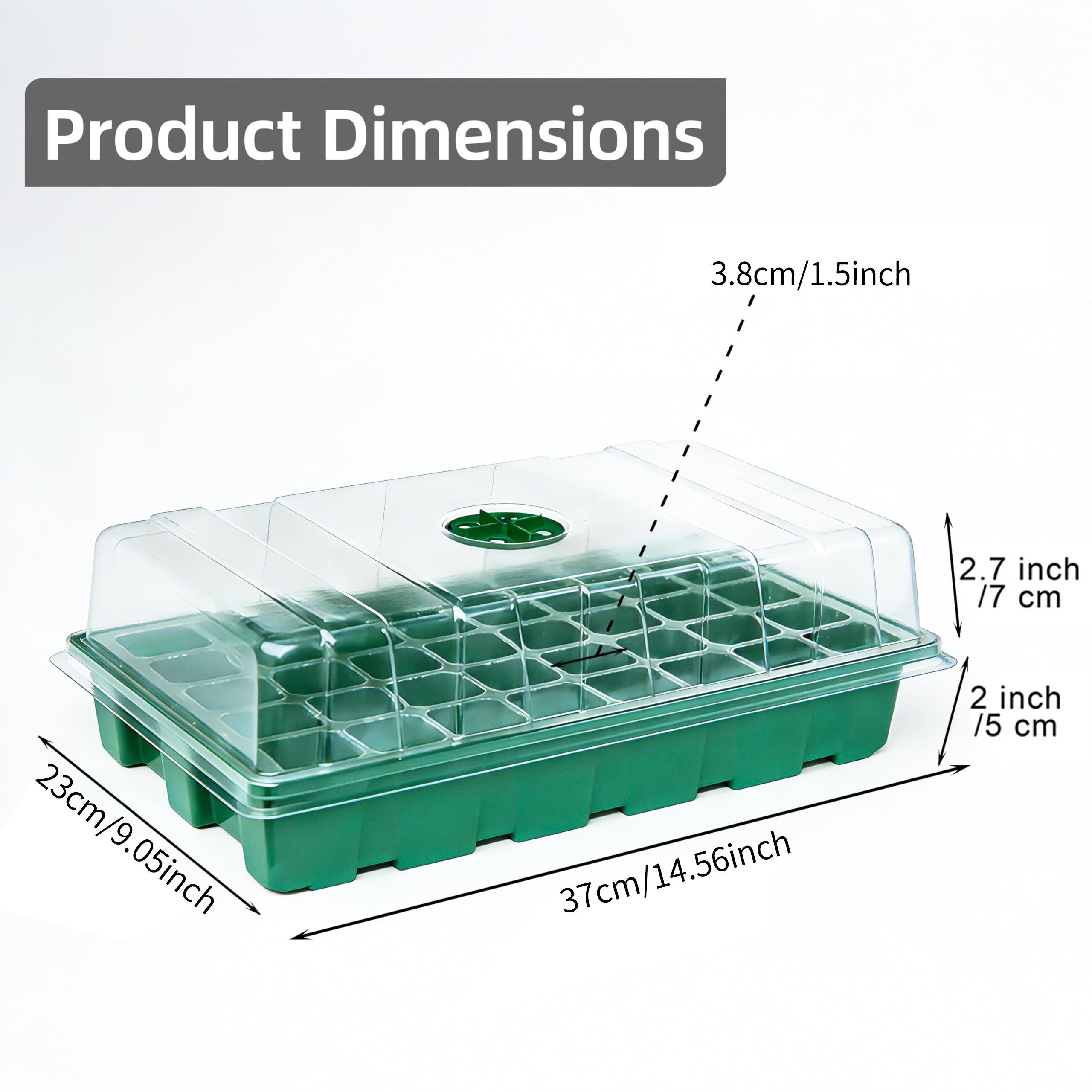 Mit transparenter Abdeckung, G – Seed Starter Tray Bewertung und Preis